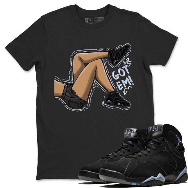 Got Em Legs Sneaker Tee - Casual Unisex Cotton Sneaker T-Shirt To Match 7s Chambray Jezsport.com