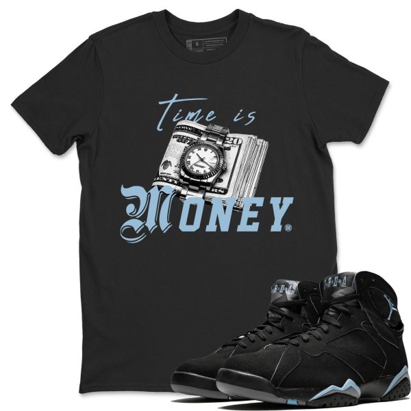 Time Is Money Sneaker Tee - Casual Unisex Cotton Sneaker T-Shirt To Match 7s Chambray Jezsport.com