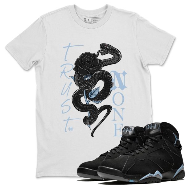 Trust None Sneaker Tee - Casual Unisex Cotton Sneaker T-Shirt To Match 7s Chambray Jezsport.com