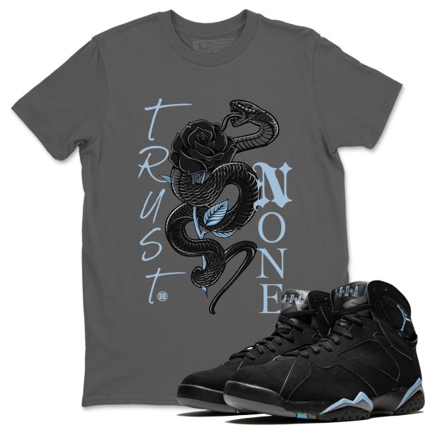 Trust None Sneaker Tee - Casual Unisex Cotton Sneaker T-Shirt To Match 7s Chambray Jezsport.com