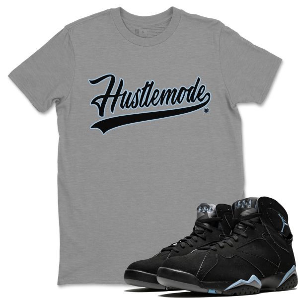 Hustle Mode Sneaker Tee - Casual Unisex Cotton Sneaker T-Shirt To Match 7s Chambray Jezsport.com