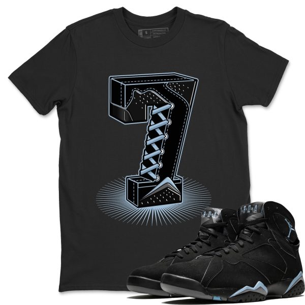 Number Statue Sneaker Tee - Casual Unisex Cotton Sneaker T-Shirt To Match 7s Chambray Jezsport.com