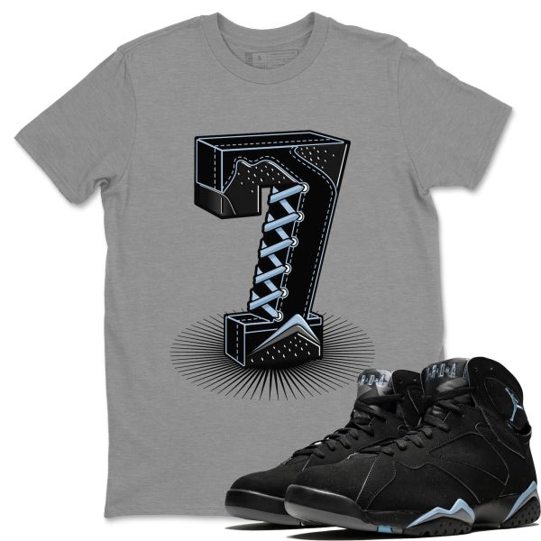 Number Statue Sneaker Tee - Casual Unisex Cotton Sneaker T-Shirt To Match 7s Chambray Jezsport.com