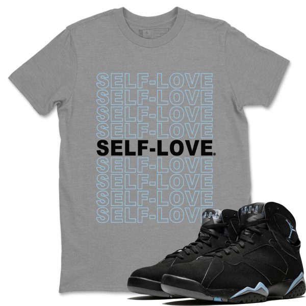 Self Love Sneaker Tee - Casual Unisex Cotton Sneaker T-Shirt To Match 7s Chambray Jezsport.com