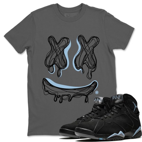 Smile Doodle Sneaker Tee - Casual Unisex Cotton Sneaker T-Shirt To Match 7s Chambray Jezsport.com