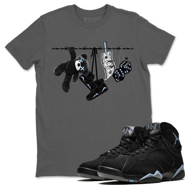 Clothesline Sneaker Tee - Casual Unisex Cotton Sneaker T-Shirt To Match 7s Chambray Jezsport.com