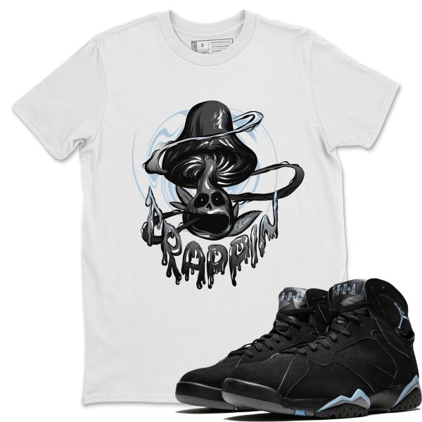 Trippin Mushroom Sneaker Tee - Casual Unisex Cotton Sneaker T-Shirt To Match 7s Chambray Jezsport.com