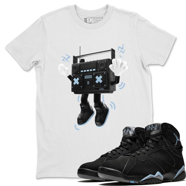 90s Radio Boy Sneaker Tee - Casual Unisex Cotton Sneaker T-Shirt To Match 7s Chambray Jezsport.com