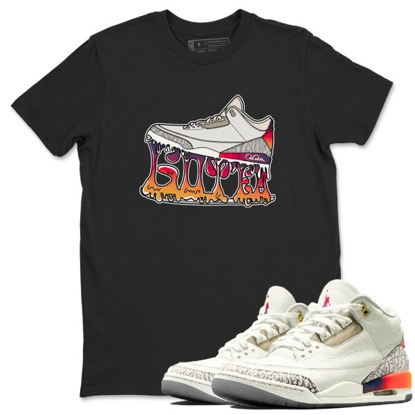 Shoe Stuck Sneaker Tee - Casual Unisex Cotton Sneaker Matching T-Shirt To Match 3s X J Balvin Jezsport.com