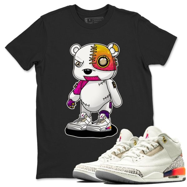 Cyborg Bear Sneaker Tee - Casual Unisex Cotton Sneaker Matching T-Shirt To Match 3s X J Balvin Jezsport.com