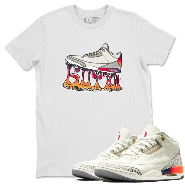 Shoe Stuck Sneaker Tee - Casual Unisex Cotton Sneaker Matching T-Shirt To Match 3s X J Balvin Jezsport.com