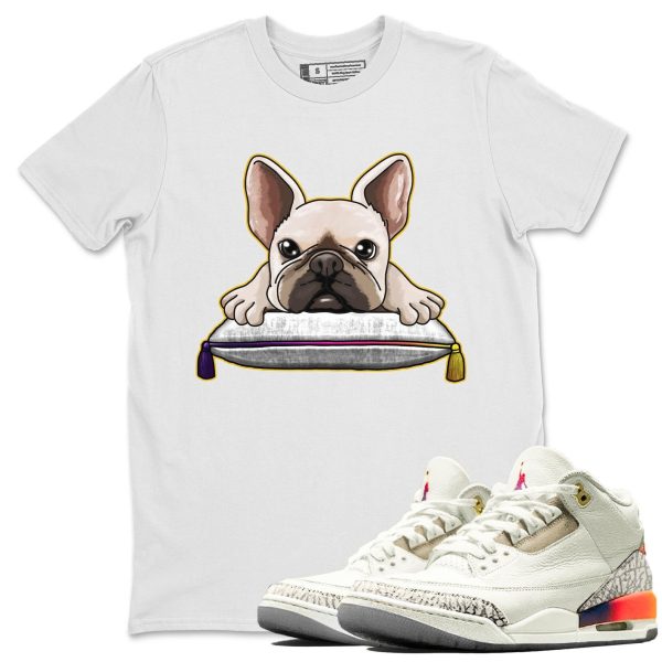 French Bulldog Sneaker Tee - Casual Unisex Cotton Sneaker Matching T-Shirt To Match 3s X J Balvin Jezsport.com