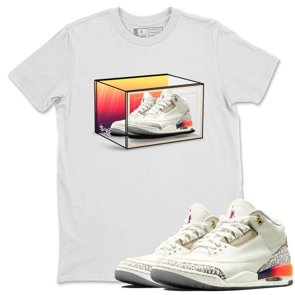 Shoe Box Sneaker Tee - Casual Unisex Cotton Sneaker Matching T-Shirt To Match 3s X J Balvin Jezsport.com