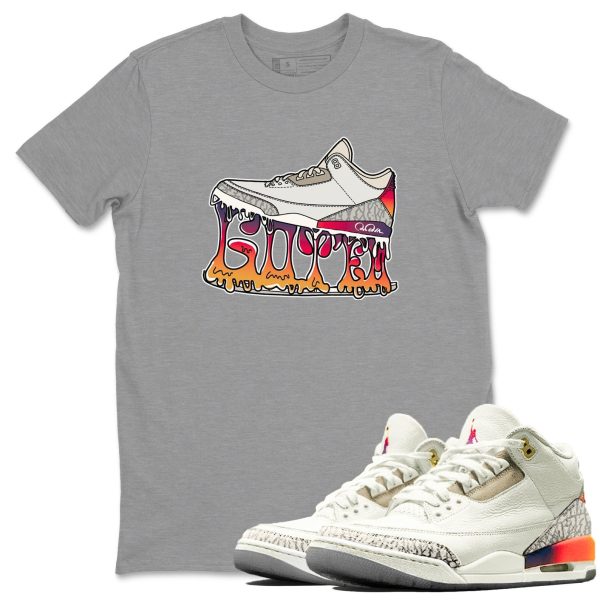 Shoe Stuck Sneaker Tee - Casual Unisex Cotton Sneaker Matching T-Shirt To Match 3s X J Balvin Jezsport.com