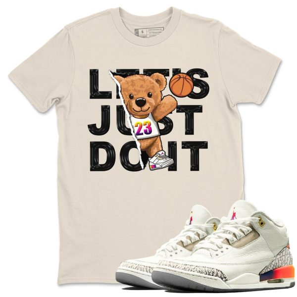 Rip Out Bear Sneaker Tee - Casual Unisex Cotton Sneaker Matching T-Shirt To Match 3s X J Balvin Jezsport.com