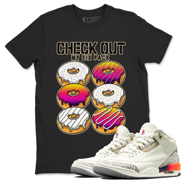 Check Out My Six Pack Sneaker Tee - Casual Unisex Cotton Sneaker Matching T-Shirt To Match 3s X J Balvin Jezsport.com