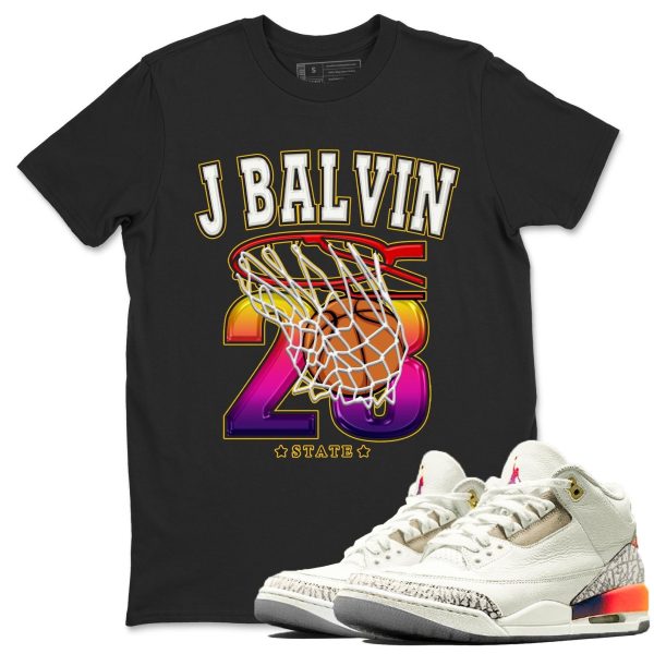 Basketball Sneaker Tee - Casual Unisex Cotton Sneaker Matching T-Shirt To Match 3s X J Balvin Jezsport.com