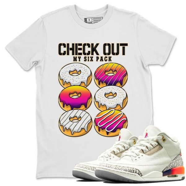 Check Out My Six Pack Sneaker Tee - Casual Unisex Cotton Sneaker Matching T-Shirt To Match 3s X J Balvin Jezsport.com