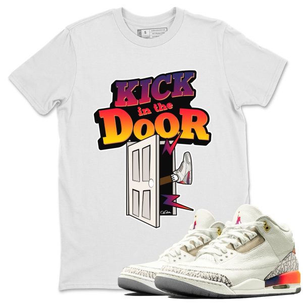 Kick In The Door Sneaker Tee - Casual Unisex Cotton Sneaker Matching T-Shirt To Match 3s X J Balvin Jezsport.com