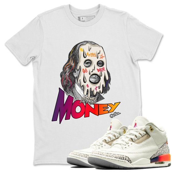 Dirty Money Sneaker Tee - Casual Unisex Cotton Sneaker Matching T-Shirt To Match 3s X J Balvin Jezsport.com