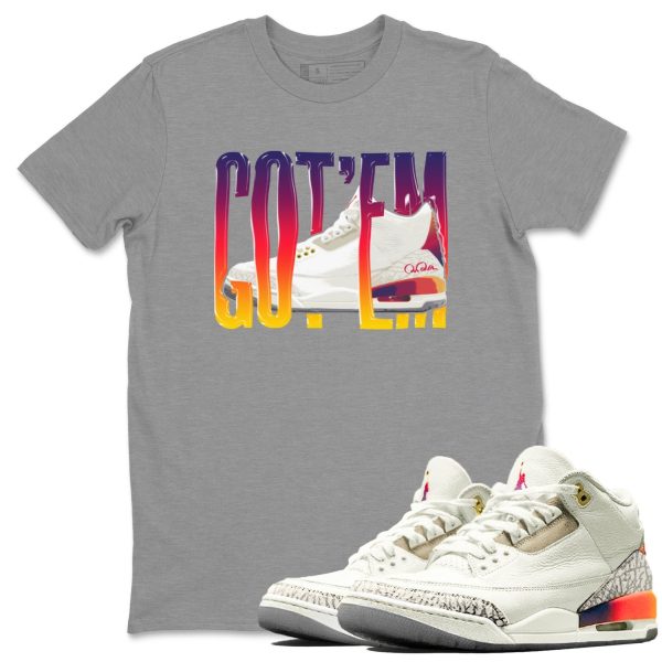 Wiggling Gotem Sneaker Tee - Casual Unisex Cotton Sneaker Matching T-Shirt To Match 3s X J Balvin Jezsport.com