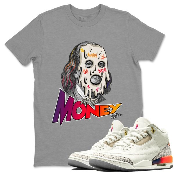 Dirty Money Sneaker Tee - Casual Unisex Cotton Sneaker Matching T-Shirt To Match 3s X J Balvin Jezsport.com