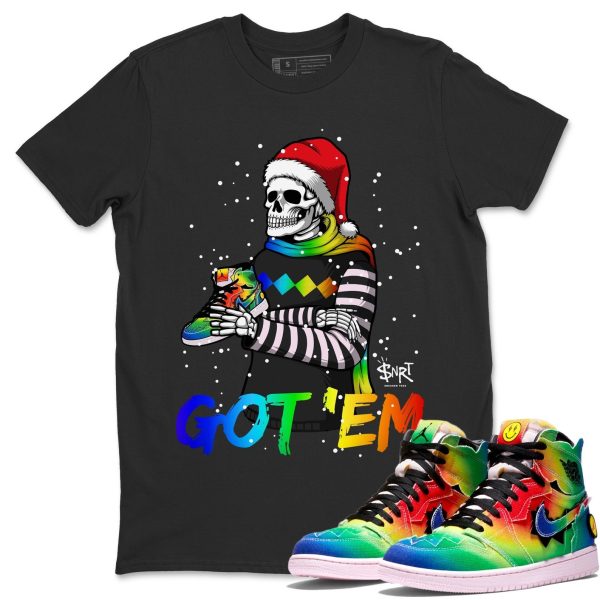 Skull Got Em Sneaker Tee - Casual Unisex Cotton Sneaker Matching T-Shirt To Match 1s X J Balvin Jezsport.com