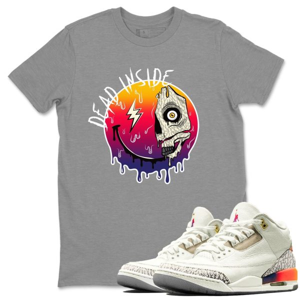 Dead Inside Sneaker Tee - Casual Unisex Cotton Sneaker Matching T-Shirt To Match 3s X J Balvin Jezsport.com