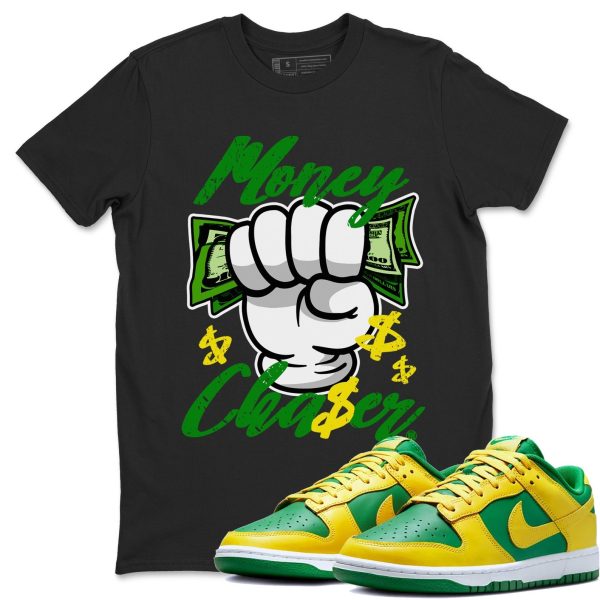 Money Chaser Unisex Crew Neck Sneaker Matching Tee Shirt To Match Dunks Reverse Brazil Jezsport.com