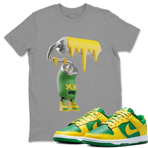 3D Paint Roller Unisex Crew Neck Sneaker Matching Tee Shirt To Match Dunks Reverse Brazil Jezsport.com