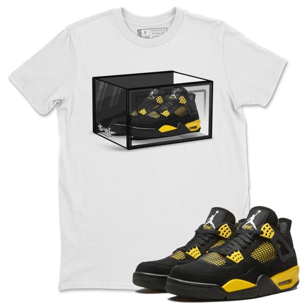 Shoe Box Unisex Crew Neck Sneaker Matching Tee Shirt To Match 4s Thunder Jezsport.com