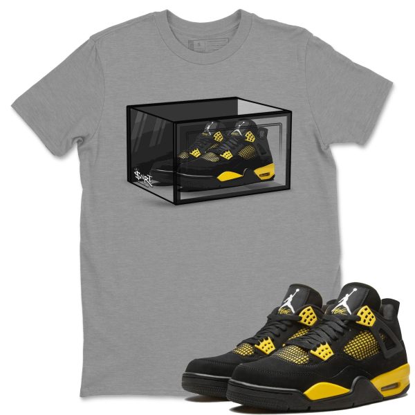 Shoe Box Unisex Crew Neck Sneaker Matching Tee Shirt To Match 4s Thunder Jezsport.com