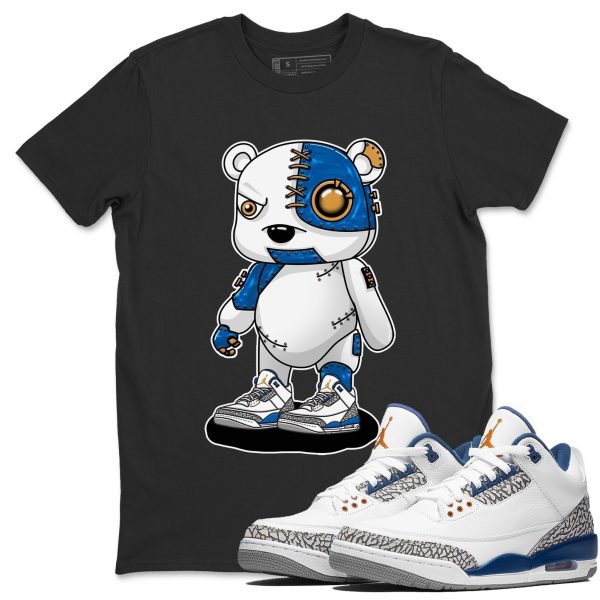 Cyborg Bear Unisex Crew Neck Sneaker Matching Tee Shirt To Match AJ3 Wizards Jezsport.com