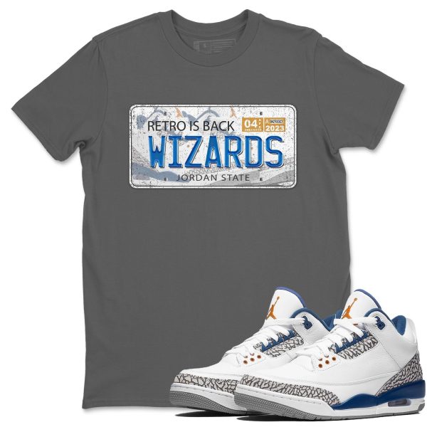 Sneaker Plate Unisex Crew Neck Sneaker Matching Tee Shirt To Match AJ3 Wizards Jezsport.com