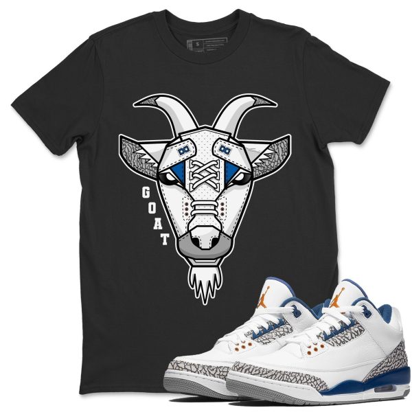 Goat Face Unisex Crew Neck Sneaker Matching Tee Shirt To Match AJ3 Wizards Jezsport.com