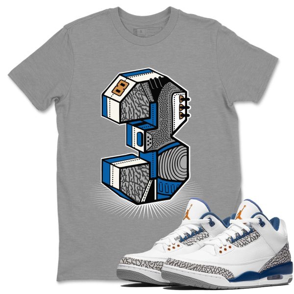 Number Statue Unisex Crew Neck Sneaker Matching Tee Shirt To Match AJ3 Wizards Jezsport.com