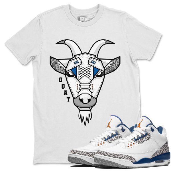 Goat Face Unisex Crew Neck Sneaker Matching Tee Shirt To Match AJ3 Wizards Jezsport.com