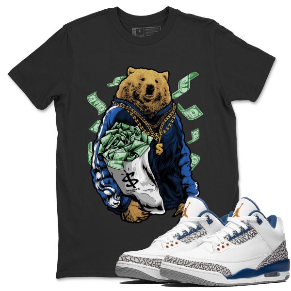 Rich Bear Unisex Crew Neck Sneaker Matching Tee Shirt To Match AJ3 Wizards Jezsport.com