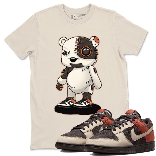 Cyborg Bear Unisex Crew Neck Sneaker Matching Tee Shirt To Match Red Panda Jezsport.com