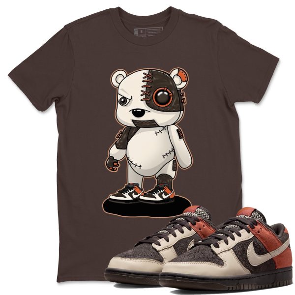 Cyborg Bear Unisex Crew Neck Sneaker Matching Tee Shirt To Match Red Panda Jezsport.com