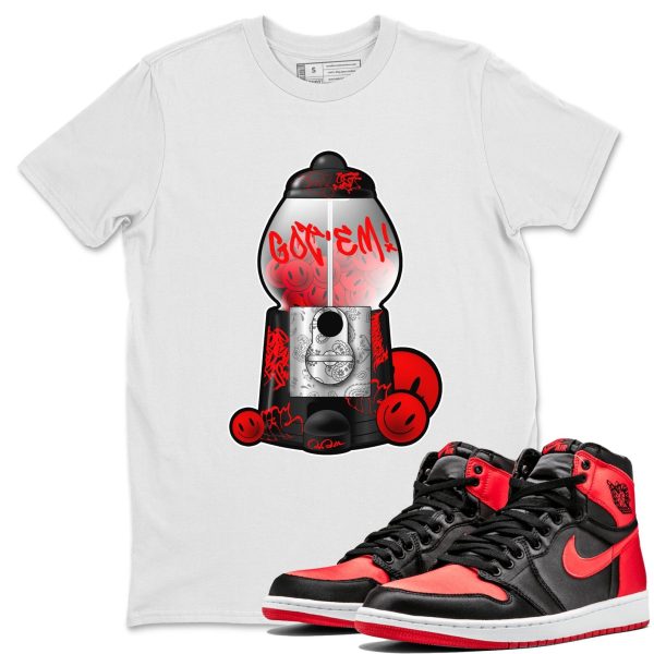 Gumball Machine Unisex Short Sleeve Crew Neck Sneaker Tee To Match 1s Satin Bred Jezsport.com