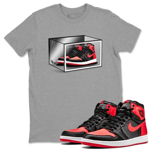 Shoe Box Unisex Short Sleeve Crew Neck Sneaker Tee To Match 1s Satin Bred Jezsport.com