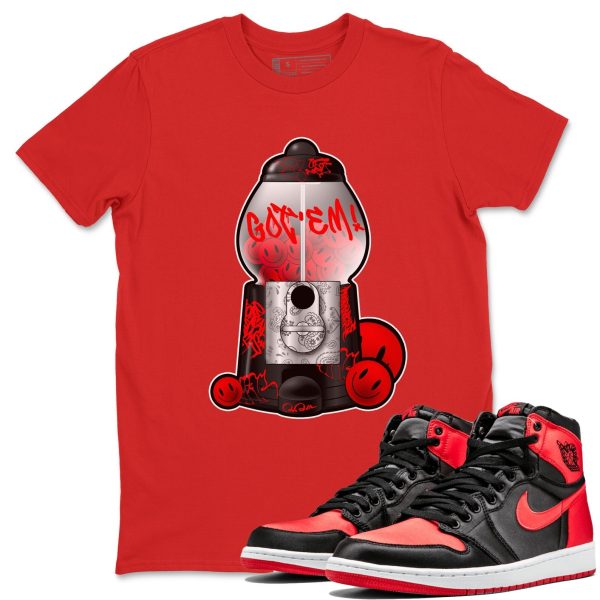 Gumball Machine Unisex Short Sleeve Crew Neck Sneaker Tee To Match 1s Satin Bred Jezsport.com