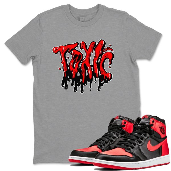 Toxic Unisex Short Sleeve Crew Neck Sneaker Tee To Match 1s Satin Bred Jezsport.com