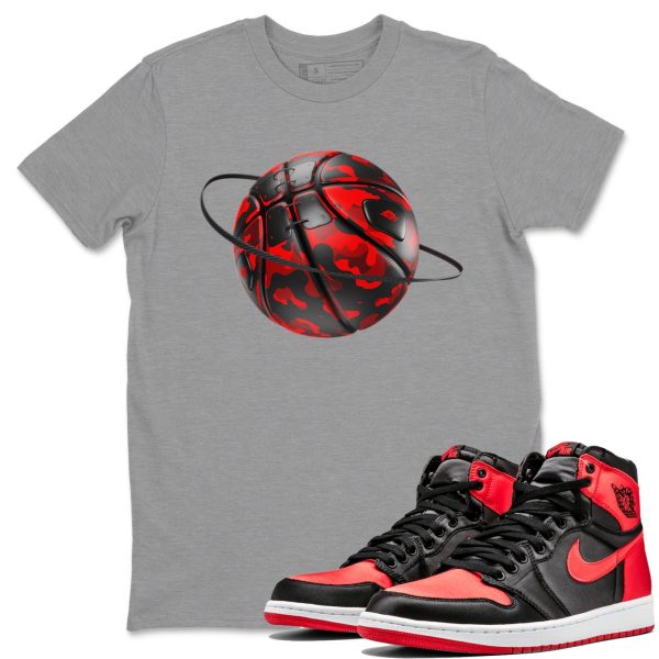 Camo Basketball Planet Unisex Short Sleeve Crew Neck Sneaker Tee To Match 1s Satin Bred Jezsport.com