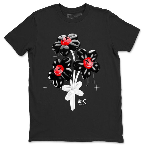 Balloon Bouquet Unisex Short Sleeve Crew Neck Sneaker Tee To Match 1s Satin Bred Jezsport.com