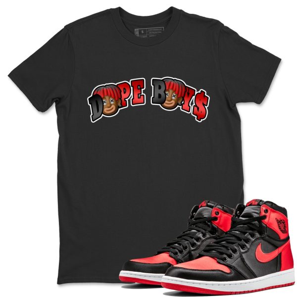 Dope Boys Unisex Short Sleeve Crew Neck Sneaker Tee To Match 1s Satin Bred Jezsport.com