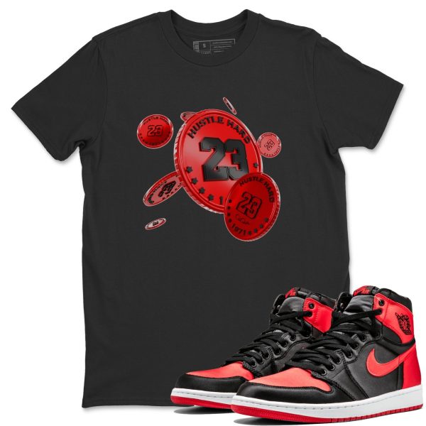 Coin Drop Unisex Short Sleeve Crew Neck Sneaker Tee To Match 1s Satin Bred Jezsport.com