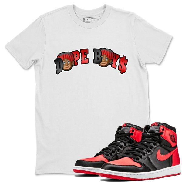 Dope Boys Unisex Short Sleeve Crew Neck Sneaker Tee To Match 1s Satin Bred Jezsport.com