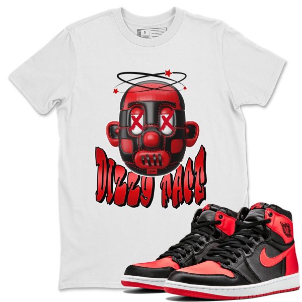 Dizzy Face Unisex Short Sleeve Crew Neck Sneaker Tee To Match 1s Satin Bred Jezsport.com